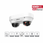 Dahua Technology &bdquo;Dahua Technology&ldquo; DVIGUBOS IP VANDALUI ATSPARNIOS KAMEROS IPC-HDBW2449F-AS-E2-IL-0280B &bdquo;WizSense&ldquo; i&scaron;manioji dviguba lemputė 2 X