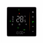 Tuya Normally Open Thermostat 5A Black TRZ65C ZigBee TUYA