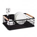 KING Hoff Dish drying rack, steel, black, 42.5x32x15.5 cm, Kinghoff. KH 1728