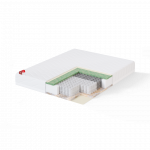 Sleepwell RED POCKET PLUS SPRING MATTRESS / 120x22x200 / medium / Sleepwell Logo Stretch White