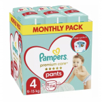 Pampers Premium Care Pants Pull‑Up Diapers Size 4 (9‑15kg) 114pcs