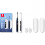 Oclean X Lite S Duo Set elektrinės dantų &scaron;epetėliai dviem, mėlyna ir pilka