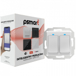 PSMART Switch 2 circuits plastic RM B WiFi TUYA