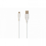 Gembird MicroUSB B - USB A, 1m USB kabelis USB 2.0 Mini-USB B Balta