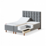 Sleepwell RED MOTOR BED / 160x34x200 / hard / MANGO Dark Grey (18746)
