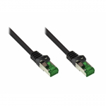 Alcasa 8062-H020S tinklo kabelis Juoda 2 m Cat6a S/FTP (S-STP)