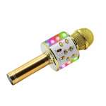 Manta Karaoke microphone with speaker Manta MIC21PKL, gold