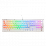 No name Ducky One 3 Aura White Gaming Keyboard, RGB LED - Kailh Jellyfish Y