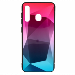 Mocco Stone Ombre Back Case Silicone Case With gradient Color For Apple iPhone X / XS Pink - Blue