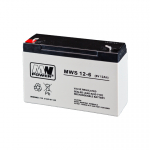 MW Power MW Power MWS 12-6 UPS akumuliatorius Rūg&scaron;tinis akumuliatorius (VRLA) 6 V 12 Ah