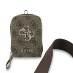 Guess Crossbody Strap PU 4G Metal Logo + Purse Brown
