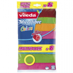 Vileda 148394 valymo &scaron;luostė Mikro pluo&scaron;to, Poliamidas, Poliesteris Multi spalvos 8 vnt