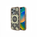 GUESS Dėklas Guess GUHMP16XH4PYEEW iPhone 16 Pro Max 6.9" ruda/ruda hardcase IML Peony On 4G Background MagSafe