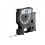 DYMO D1 Standard - Black on Transparent - 9mm etikečių juostelė Juoda ant skaidrios