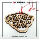 Fanerinis medalis 6mm storio su individualiu dizainu