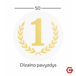 Skaidrus lipdukas medaliui 50 mm