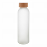 Stiklinė gertuvė CLOODY su bambukiniu dangteliu 500 ml.
