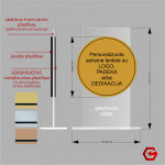 Organinio stiklo apdovanojimas su individualiu dizainu