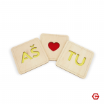 Padėkliukų komplektas "A&scaron; myliu tave"