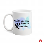 Keramikinis puodelis "Mano &scaron;irdies Karalius"