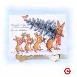 Kalėdinis atvirukas "Retro 5"