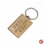 Medinis raktų pakabukas "Lik koks esi"