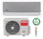 Sieninis &scaron;ilumos siurblys / oro kondicionierius oras &ndash; oras VIVAX H+ design ACP-18CH50AEHI+ R32 Silver/Gold, &scaron;ildymas iki -20C, 5,3 kW