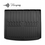 Guminis bagažinės kilimėlis VOLKSWAGEN Touran II 2015-  (upper boot) black /6024341