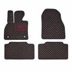 Kilimėliai QuiltyMats BMW 1 ser. 2004-2011 (E81/E87) (4 vnt.), Black-Red /16-14
