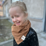 Must Bee Medvilninė kepurė ir &scaron;alikėlis vaikams - &Scaron;alikėlis rudas