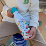 Cool Bottles Kids' Stainless Steel Water Bottle, 350ml. - Chocolate Chips