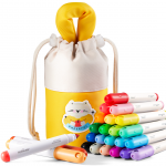 Jarmelo Washable Markers with a Fabric Pouch, from 3 years - 24 vnt.