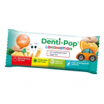 Denti-POP becukriai čiulpinukai su vitaminais ir mineralais - Apelsinų ir Imbierų skonio