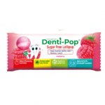 Denti-POP becukriai čiulpinukai su vitaminais ir mineralais - Aviečių skonio