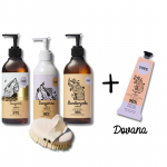 COMBO YOPE BOTANICA kūno priežiūros rinkinys + DOVANA YOPE natūralus rankų kremas - Mandarinų ir aviečių