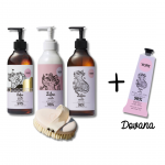 COMBO YOPE BOTANICA kūno priežiūros rinkinys + DOVANA YOPE natūralus rankų kremas - Alyvų ir vanilės
