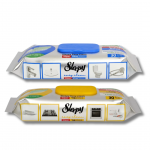 NAUJIENA! Sleepy "Easy Clean" Acti-Foam pavir&scaron;ių valymo servetėlės, 30 vnt. - MIX Geltonos + Mėlynos