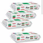 Specialus pasiūlymas! 4 už 3. Sleepy &ldquo;Easy Clean&rdquo; grindų valymo vienkartinės &scaron;luostės - 4 vnt White Soap