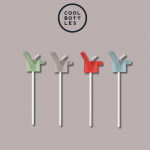 Cool Bottles lid with straw and handle - Yellow