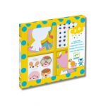 Djeco Creative Sticker Set, 3 years and up - I Love Animals