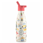 Cool Bottles Vaiki&scaron;ka nerūdijančio plieno gertuvė, 350 ml. - Messy Robots