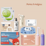 Rinkinys į gimdymo namus mamai ir mažyliui