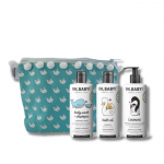 Oh, Baby! Hipoalerginis prausimosi RINKINYS - Hipoalerginis kosmetikos rinkinys kosmetiniame krep&scaron;elyje (Linimentas, Aliejukas voniai, Prausiklis+&Scaron;ampūnas, po 150 ml)