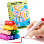 Jarmelo Itin lengvai nusiplaunantys flomasteriai, nuo 3 metų - 12 vnt