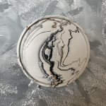 Coaster "Circular" - Pilkas Marmuras