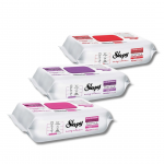 Specialus pasiūlymas! Pirk daugiau ir sutaupyk. Sleepy "Easy Clean" pavir&scaron;ių valymo servetėlės - 3 vnt. visų po 1 Gėlių linija