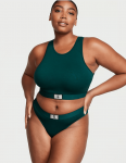 Victoria's Secret "Thong Black Ivy" kelnaitės