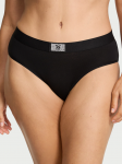 Victoria's Secret "Logo Shine Black Hiphugger" kelnaitės