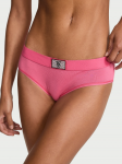 Victoria's Secret "Logo Shine Rose Pink Hiphugger" kelnaitės