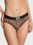 Victoria's Secret "Logo Shine Natural Leopard Hiphugger" kelnaitės